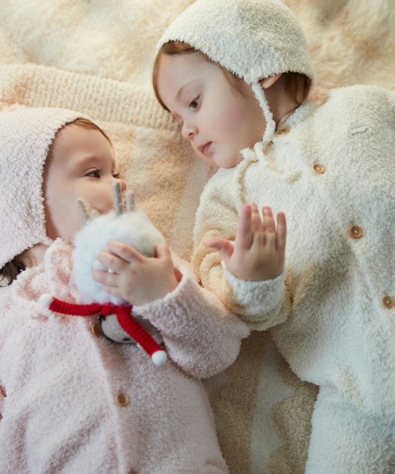 左：モデル身長：72cm　着用サイズ：80　右：モデル身長：76cm　着用サイズ：80