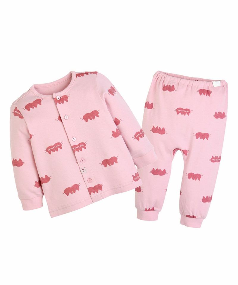 ルームウェア】Wキャット長袖トップス＆パンツ | おしゃれな子供服