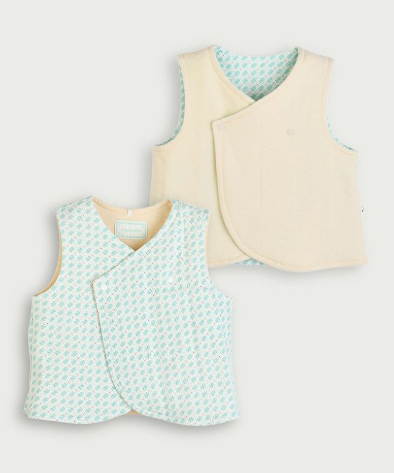リバーシブル】ジオメトリックパデットベスト | おしゃれな子供服