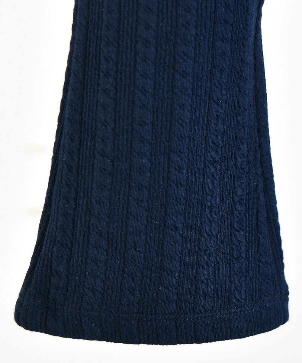 セットアップ】総柄ブルーフラワー長袖トップス＆パンツ | おしゃれな