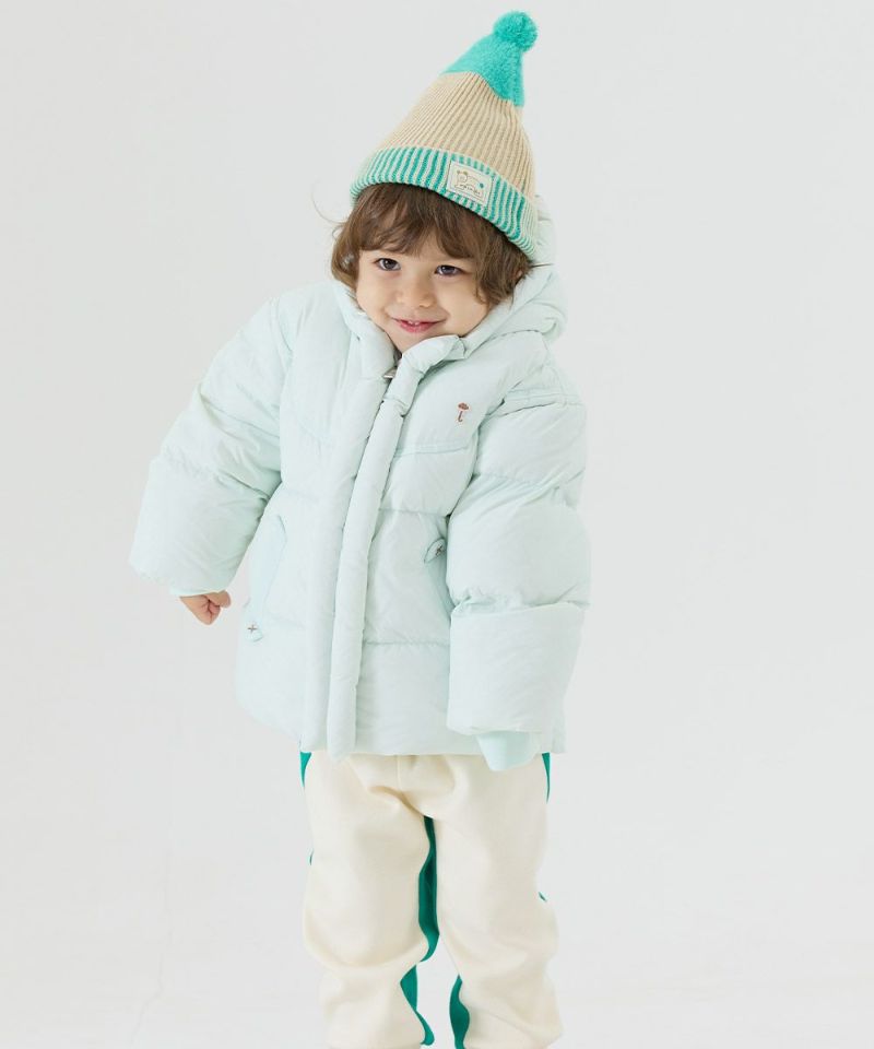 クラウドフード付きダックダウンジャケット | おしゃれな子供服