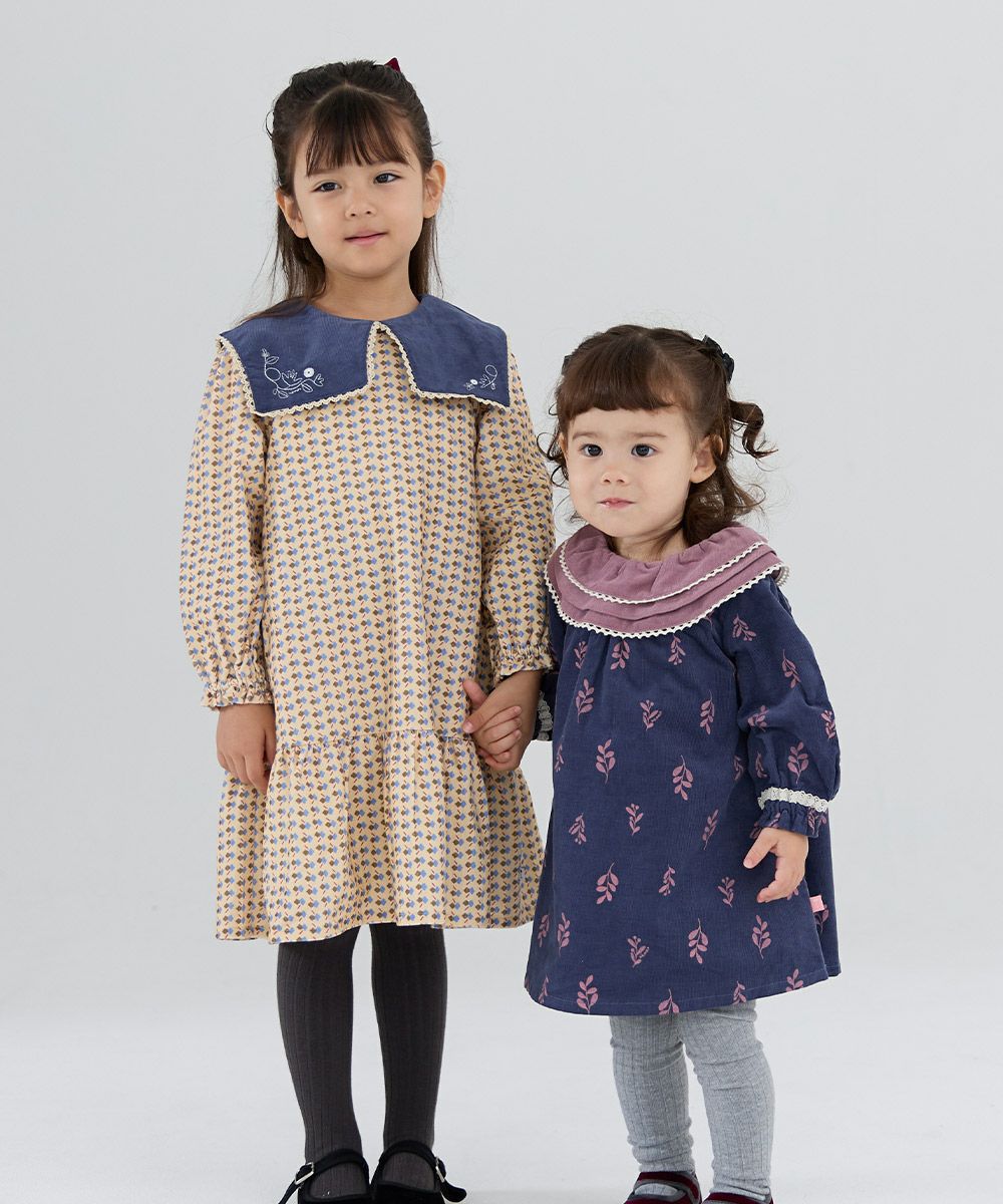 日本限定】【復刻企画】シャツコールプリントマーメイドフレア