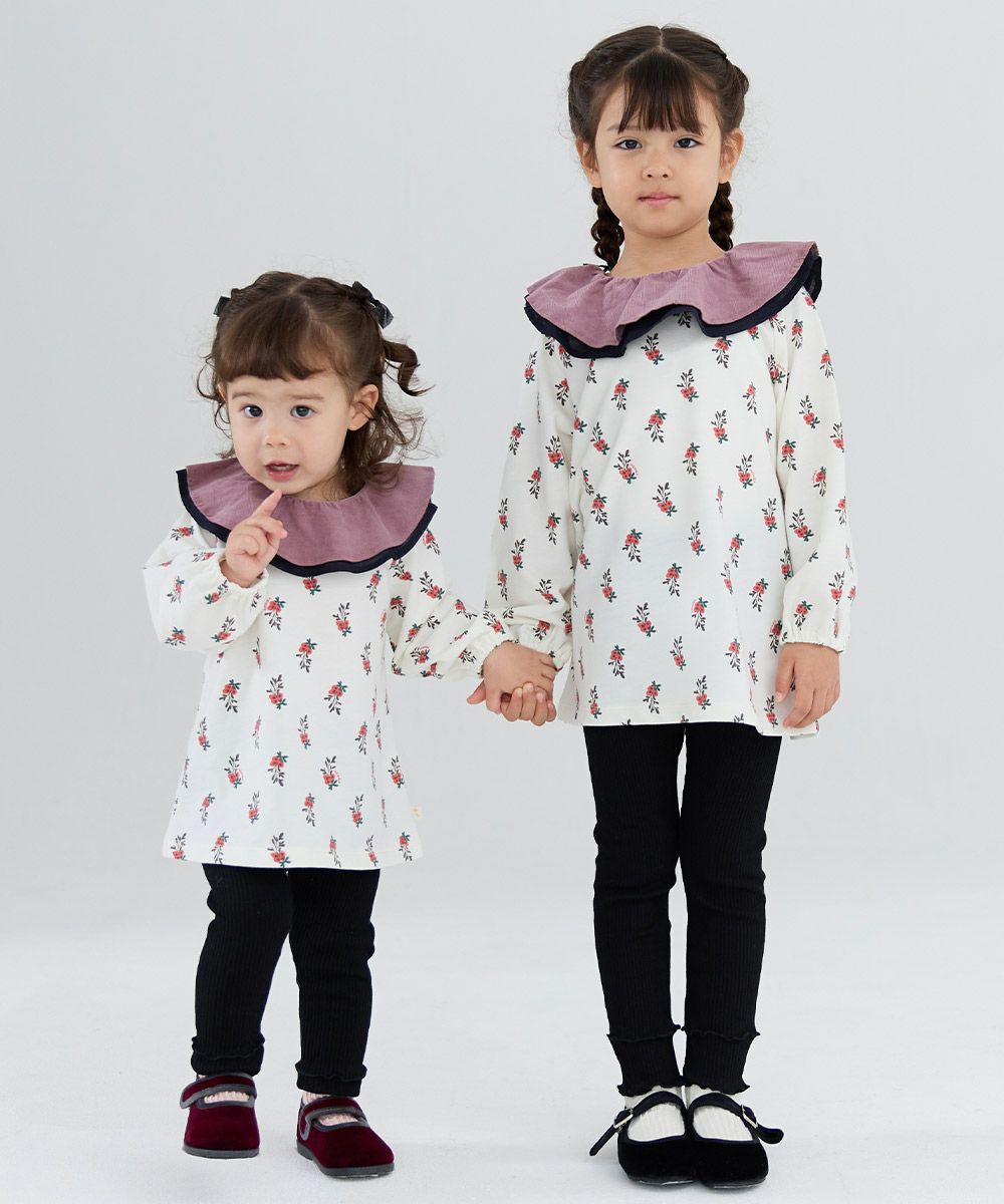 セットアップ】ミルクロバーテープライントップス＆パンツ