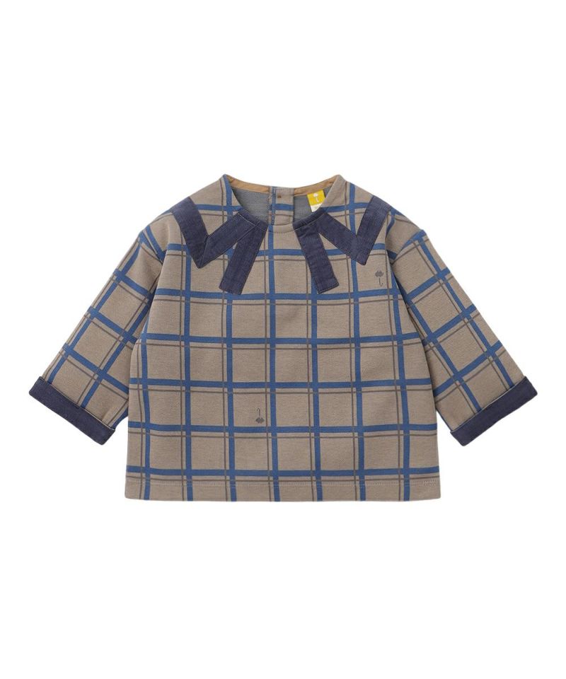 日本限定】【復刻企画】【セットアップ】リボンチェックカラー長袖