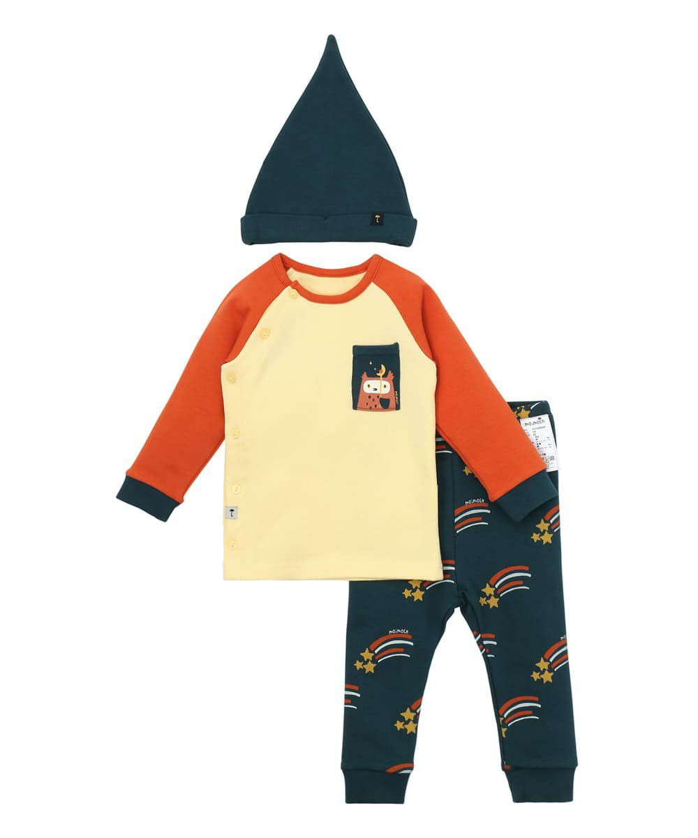 3点セット】アウルモチーフセットアップ＆帽子 | おしゃれな子供服