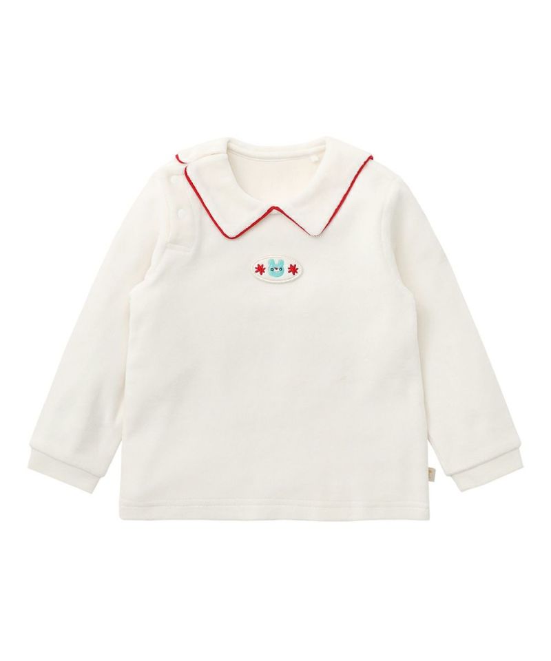 トップス m@ri Grey Garment-dyed Ribbed Knit Jersey Top | Miu Miu