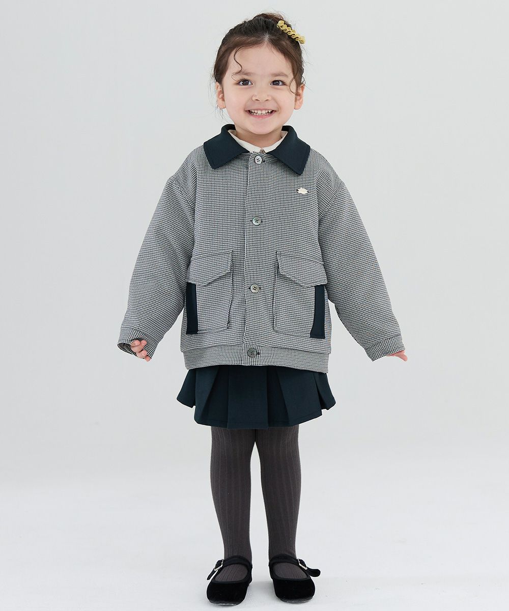プレミアムライン】【セットアップ】千鳥チェックパデットジャケット