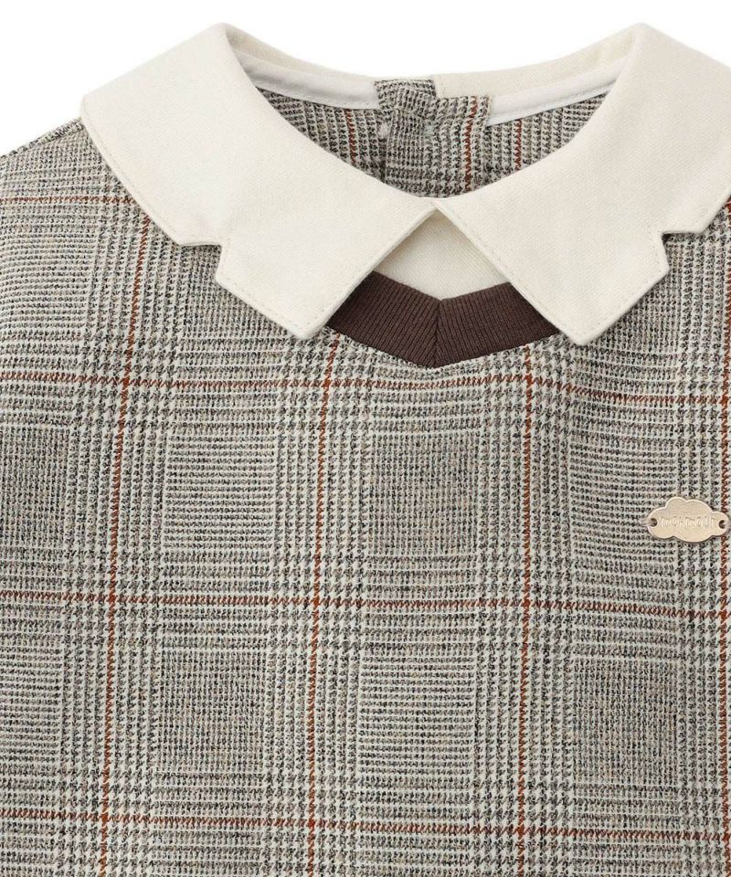 プレミアムライン】【セットアップ】グレンチェックトップス&パンツ