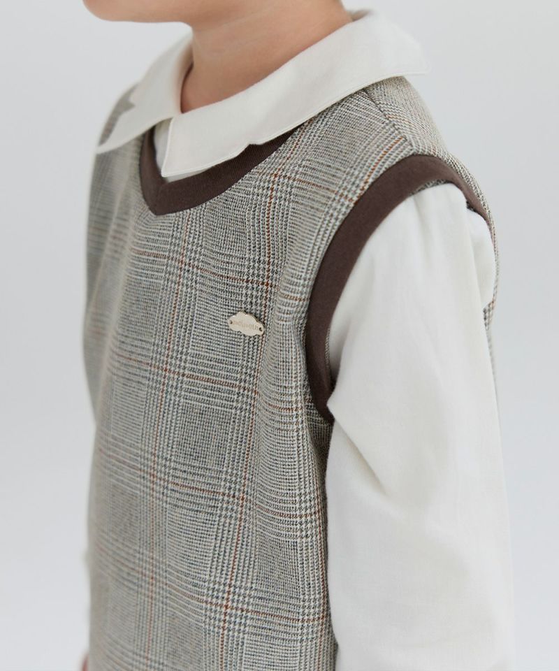 プレミアムライン】【セットアップ】グレンチェックトップス&パンツ