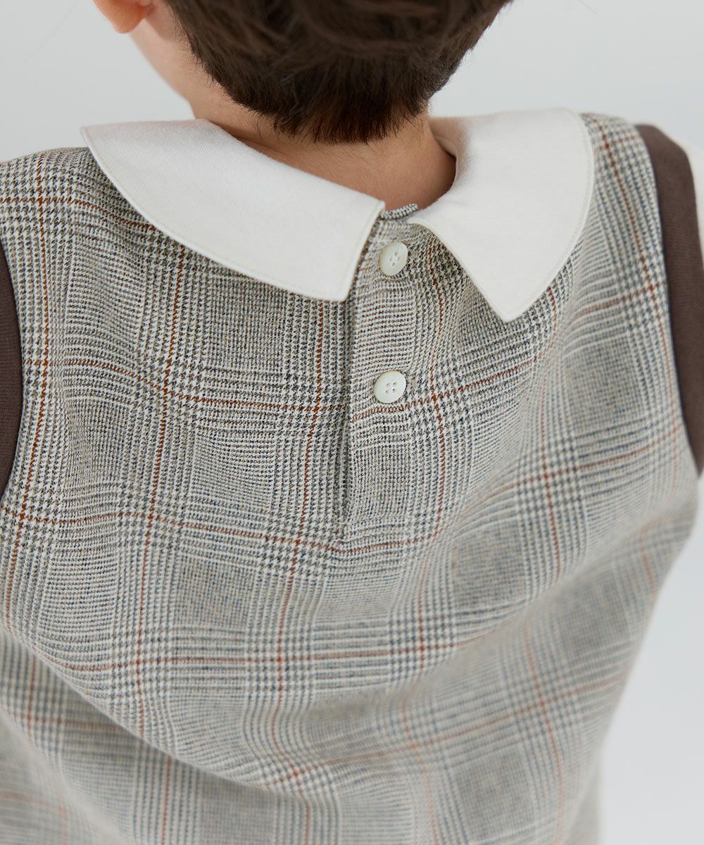 プレミアムライン】【セットアップ】グレンチェックトップス&パンツ