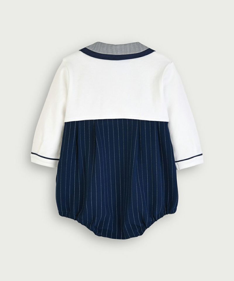 2点セット】クラシックバイカラー長袖ボディスーツ＆帽子 | おしゃれな