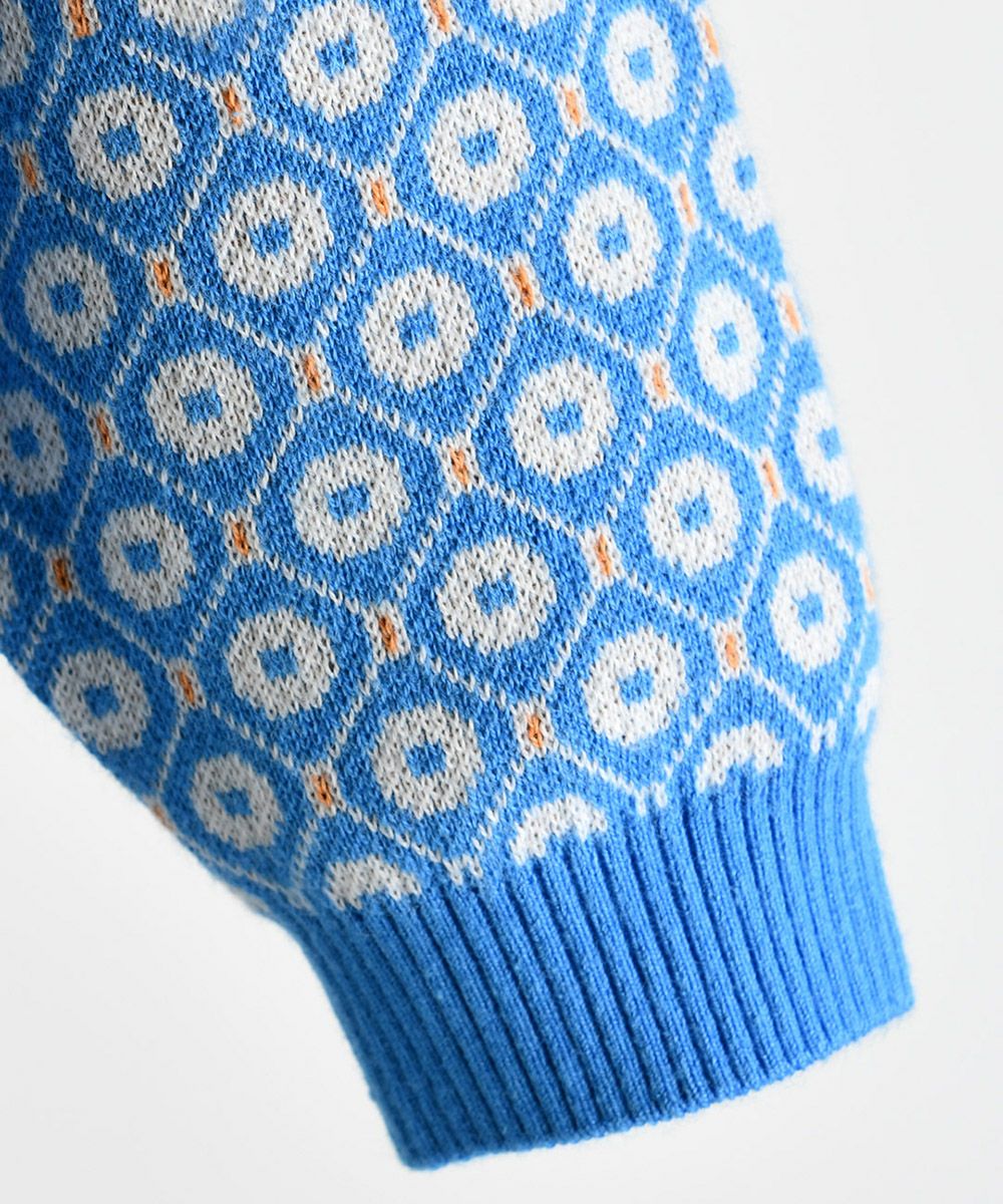 セットアップ】モーリーブルーニット長袖トップス＆パンツ