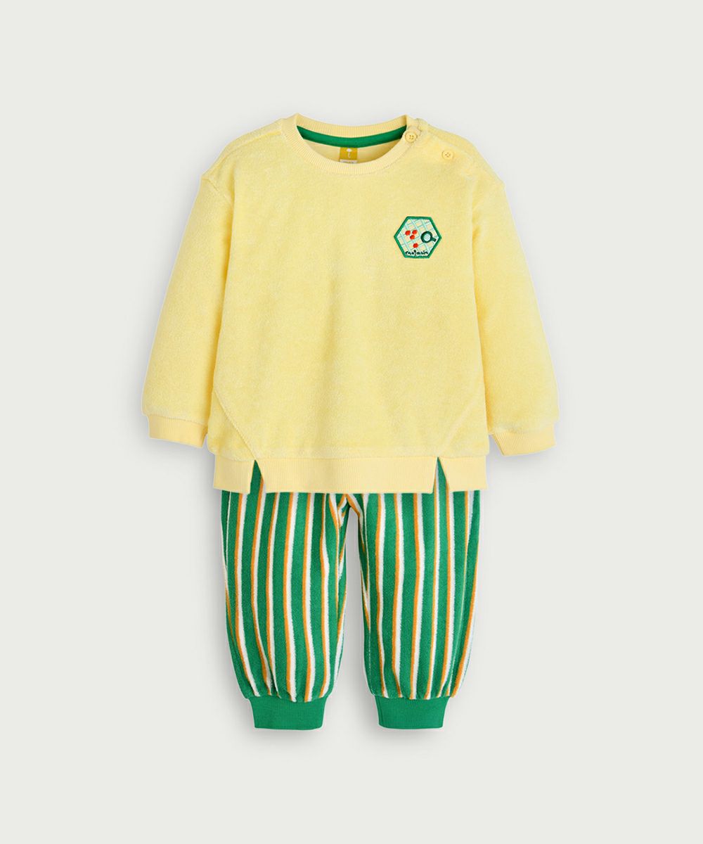 セットアップ】長袖トップス＆ストライプパンツ | おしゃれな子供服