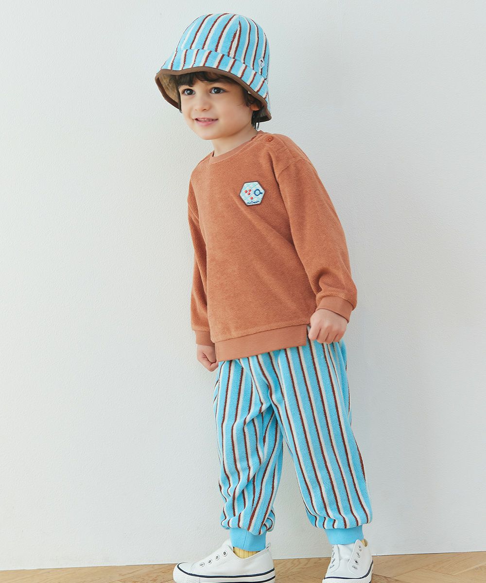 ブルーフラワーフリルカラーカバーオール | おしゃれな子供服 moimoln